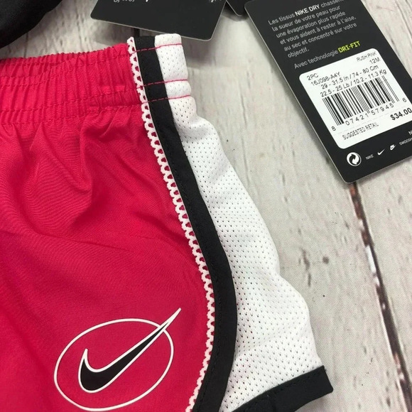 Nike T-Shirt & Shorts hot pink 12M - Picture 5 of 5